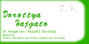 dorottya hajgato business card